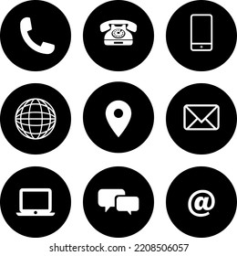 Iconos de comunicación Icons Vector ilustración. Aislado sobre fondo blanco.
