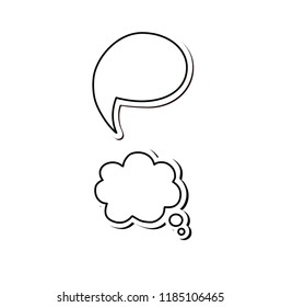 Communication Icons. Vector speech box set. Speech bubble set.