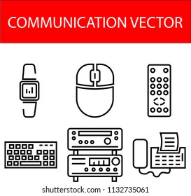 Communication icons and vectors
