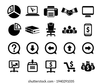 Iconos de comunicación. Conjunto de iconos Web. Colección de iconos de Internet.