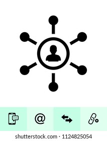 Communication icons with White Background