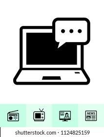 Communication icons with White Background