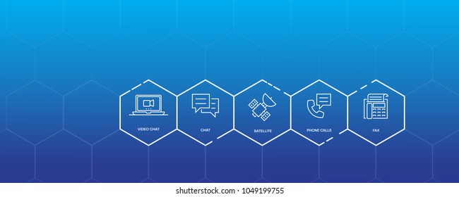 Communication Infographic Icon Set
