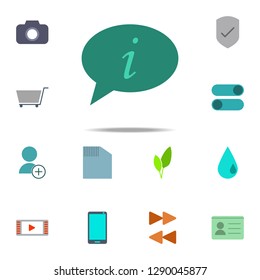 communication with information icon. color web icons universal set for web and mobile