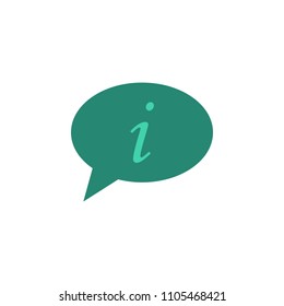 communication with information icon. Element of web icon for mobile concept and web apps. Colored isolated communication with information icon can be used for web and mobile on white background