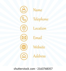 Paquete de iconos de comunicación e información. Iconos de contactos. Símbolos. Tarjeta de visita. Ilustración vectorial. Iconos. Formato completamente editable.