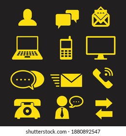 Vektorsymbole der Kommunikationstechnologie