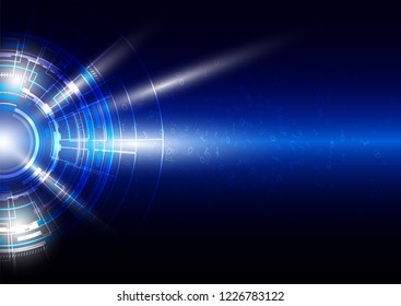 Communication innovation technology abstract background vector illustration