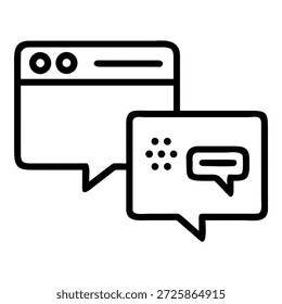 Comunicação e interação isoladas no fundo branco, Vetor