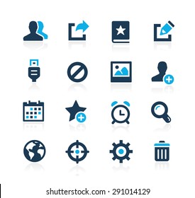 Communication Interface Icons // Azure Series