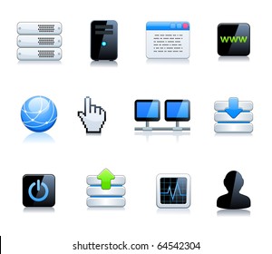 Communication and internet icons set