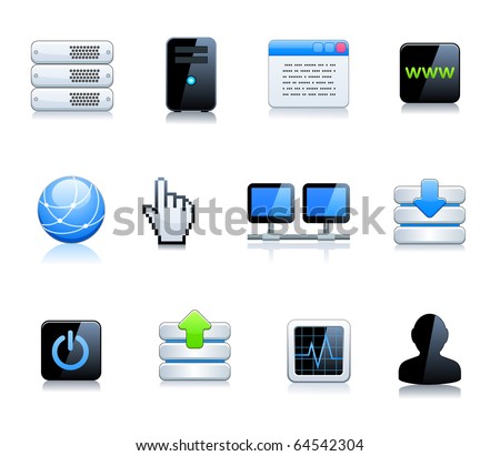Communication and internet icons set