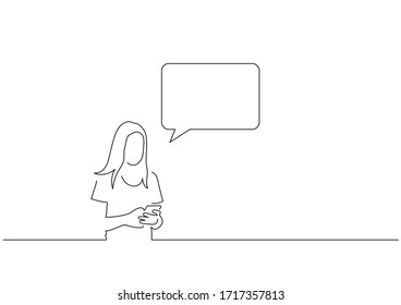Communication isolated line drawing, vector illustration design.