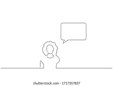 Communication isolated line drawing, vector illustration design.
