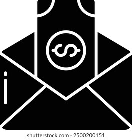 Communication Judgement solid glyph vector illustration
