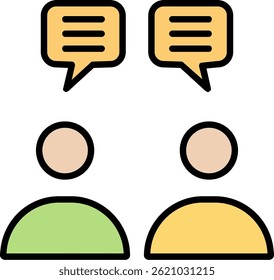 Communication Line Filled Vector Icon Design