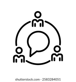 Communication line flat Vector Icons