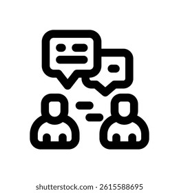 communication line icon. Clean and minimalist vector icon for websites, mobile apps, presentations, and logos. Fully scalable and customizable for any project.
