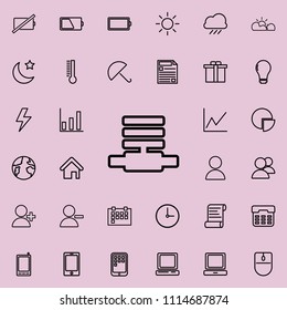 communication line icon. Detailed set of minimalistic icons. Premium graphic design. One of the collection icons for websites, web design, mobile app on colored background