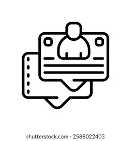 communication line icon. vector icon for your website, mobile, presentation, and logo design.