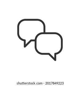 Symbol der Kommunikationsleitung. Web-Symbol für Web und Apps. Unterschreiben Sie Design im Rahmenstil. Kommunikationsstrich-Objekt.