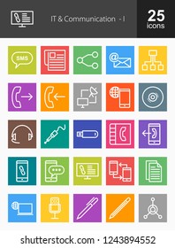 Communication Line Icons