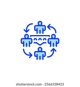 Communication Lines Filled Line Icon. linear style sign for mobile concept and web design. Outline vector icon.