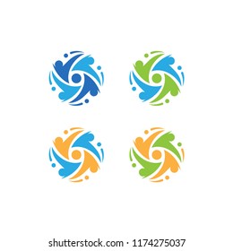 Communication Logo Concept, Abstract Logo, Modern Logo, People Logo