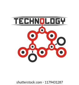 Communication logo template. Abstract connection sign.