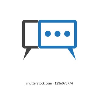 communication logo template design illustration
