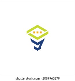 señal de plantilla de vector de logotipo de comunicación