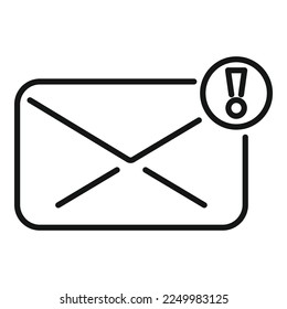 Communication mail icon outline vector. Online web. Media network