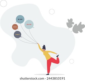 Communication management, PR public relation, handle public comment or social criticism, meeting summary or discussion talk, conversation or dialog concept.