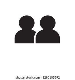 Communication and Media icon for app, web.  Friend List Icon, Vector