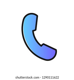 Communication and Media icon for app, web. Call Icon, Vector