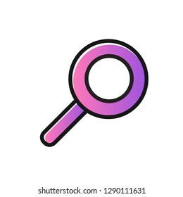 Communication and Media icon for app, web. Search Icon, Vector