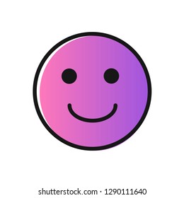 Happy Face Emoji Icon Vector Graphics Stock Vector (Royalty Free ...