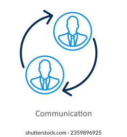 Concepto de icono de comunicación y mensaje