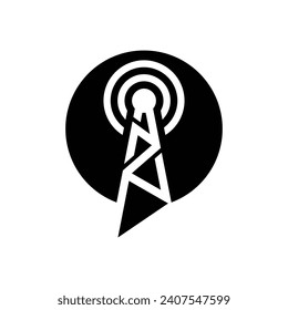 communication message signal logo template, communication message signal logo vector element