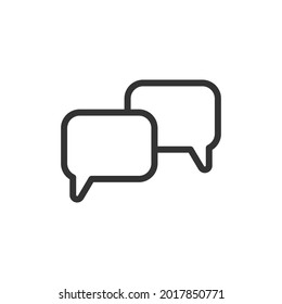 Communication minimal line icon. Web stroke symbol design. Communication sign isolated on a white background. Premium line icon.