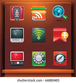 Communication. Mobile devices apps/services icons. Part 3 of 12