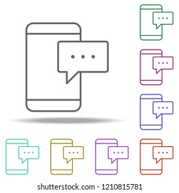 communication mobile phone icon. Elements of business in multi color style icons. Simple icon for websites, web design, mobile app, info graphics