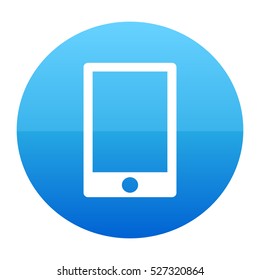 communication, mobile, phone, smartphone, tablet, telephone Blue Vector Icon