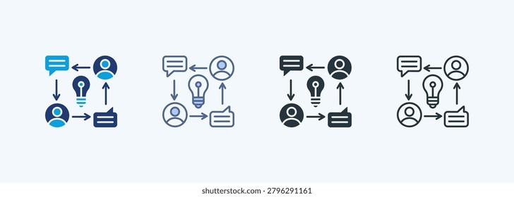 Communication Multiple Style Icon Collection