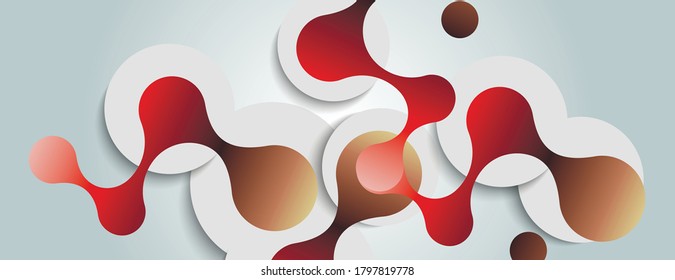 Red de comunicación. Fondo geométrico abstracto. Red social. Diseño de negocios. Conexión de red de concepto de vector de polígono y átomo de ADN
