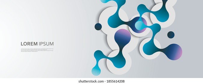 Communication network. Abstract geometric background. Social network. Business design. Polygon vector concept network connection and DNA atom - Shutterstock ID 1855614208