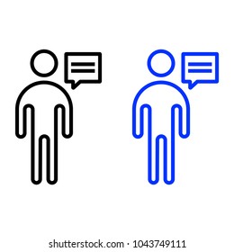Communication outline icon