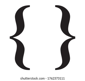 communication parenthesis icons design, Message discussion conversation and chatting theme Vector illustration