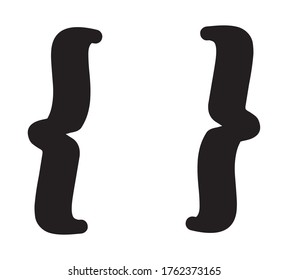 communication parenthesis icons design, Message discussion conversation and chatting theme Vector illustration