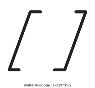 diseño de iconos de paréntesis de comunicación, conversación de discusión de mensajes y tema de charla Ilustración de vectores